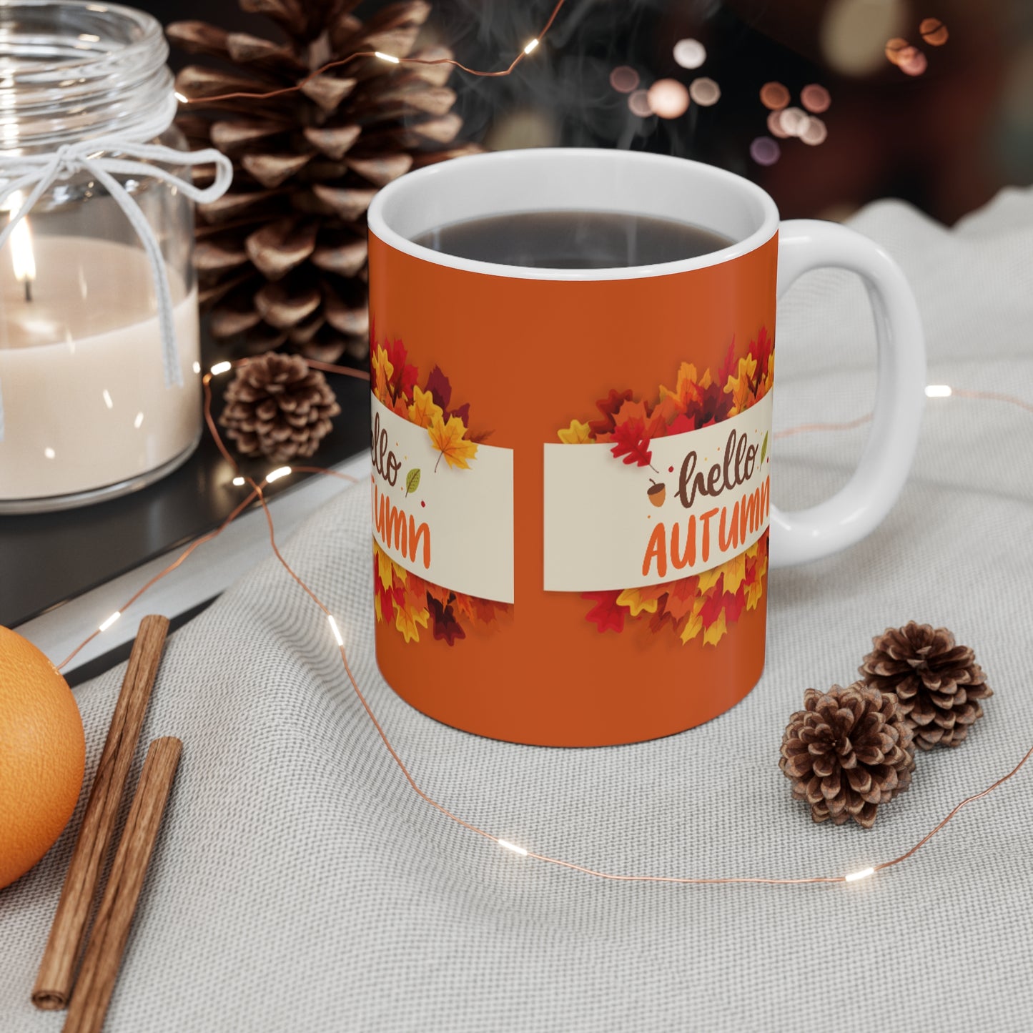 Fall Leaves Mug 11oz